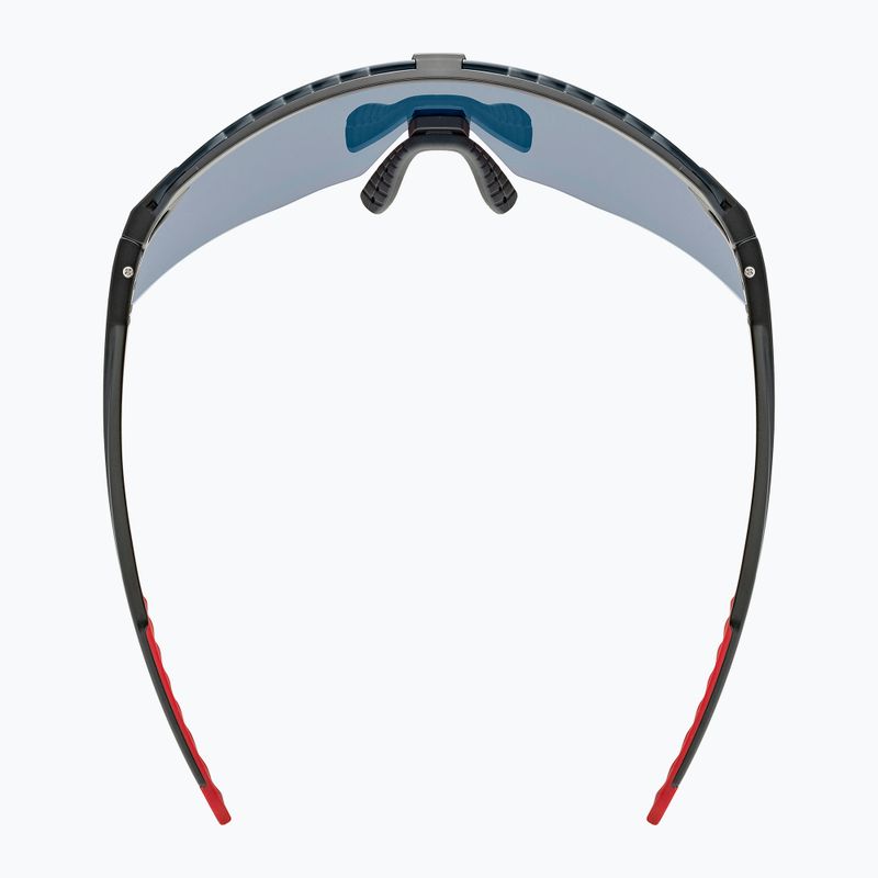 Sunglasses UVEX Pace Stage black matt/mirror red 5