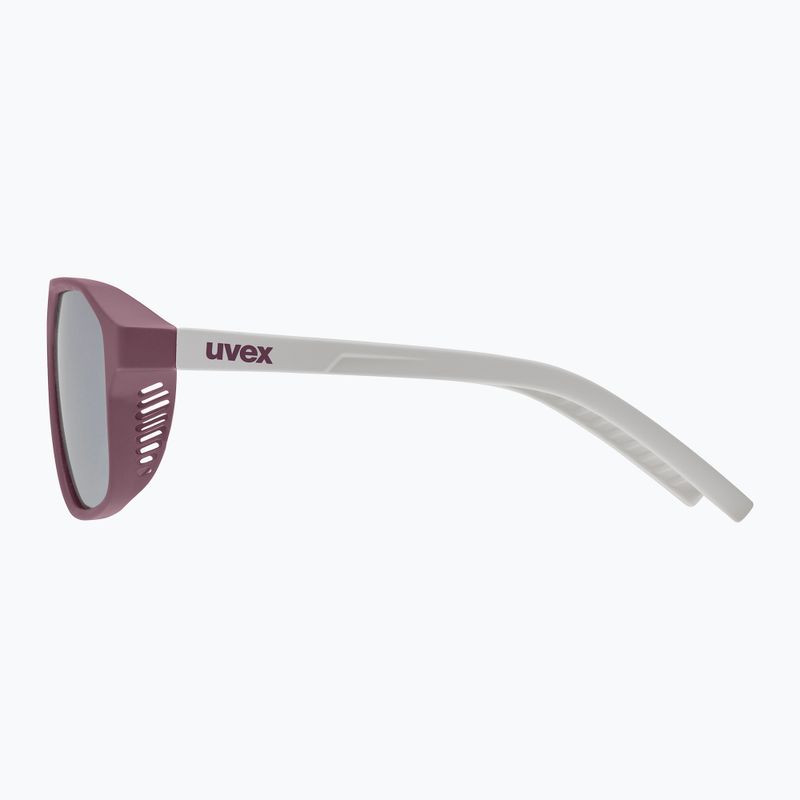 Children's sunglasses UVEX Cosmic Jr cranberry/grey matt/mirror silver 5