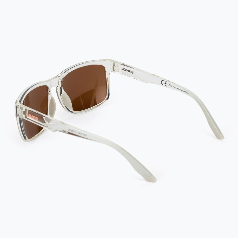 Sunglasses UVEX Poise clear/mirror gold 2