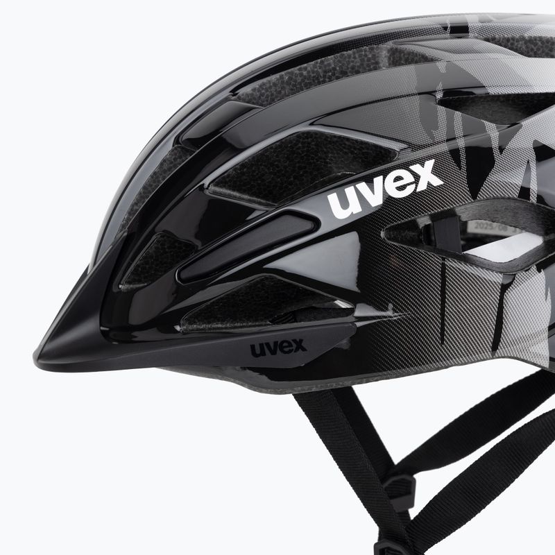 Children's bike helmet UVEX Air Wing 2 warm grey/black 7