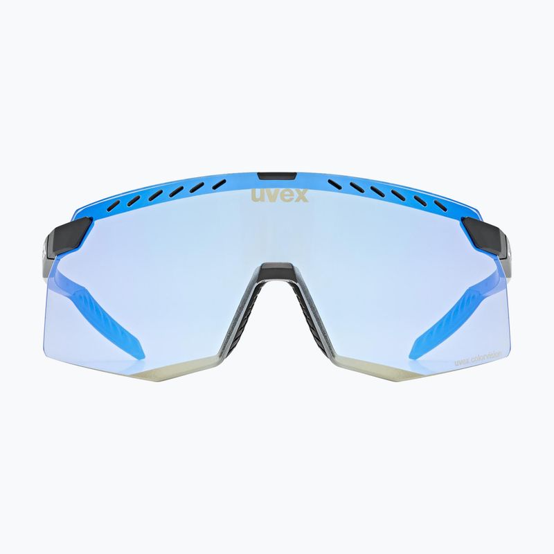 Sunglasses UVEX Pace Stage CV black matt/mirror blue 2