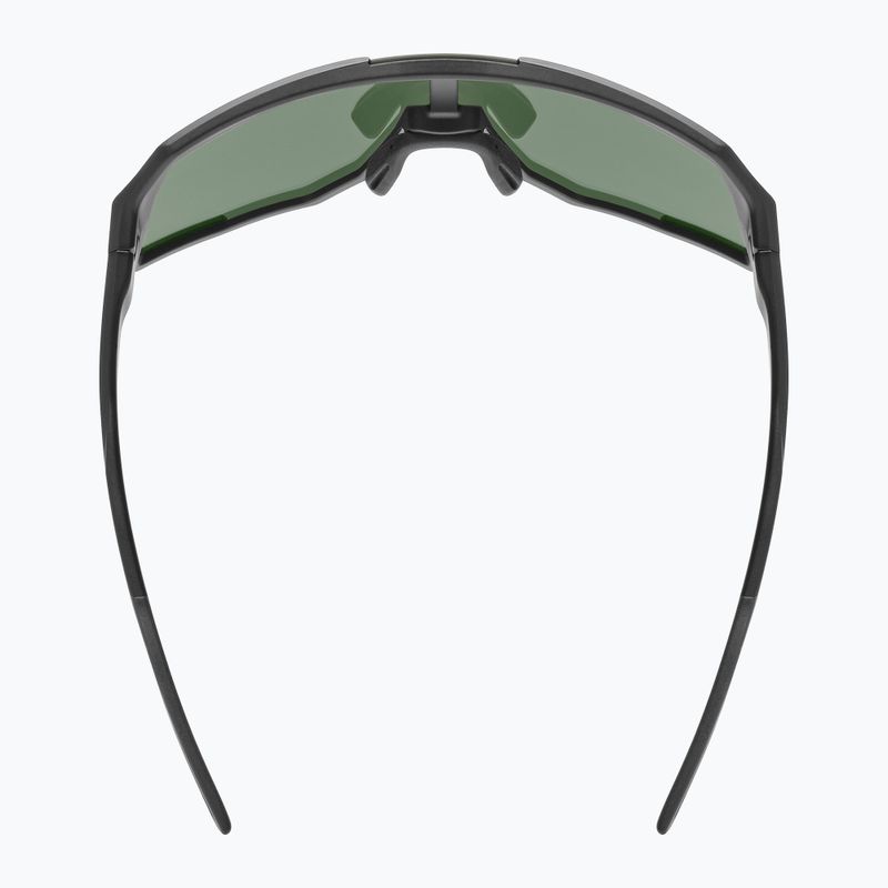 Sunglasses UVEX Sequenze black matt/miror green 5