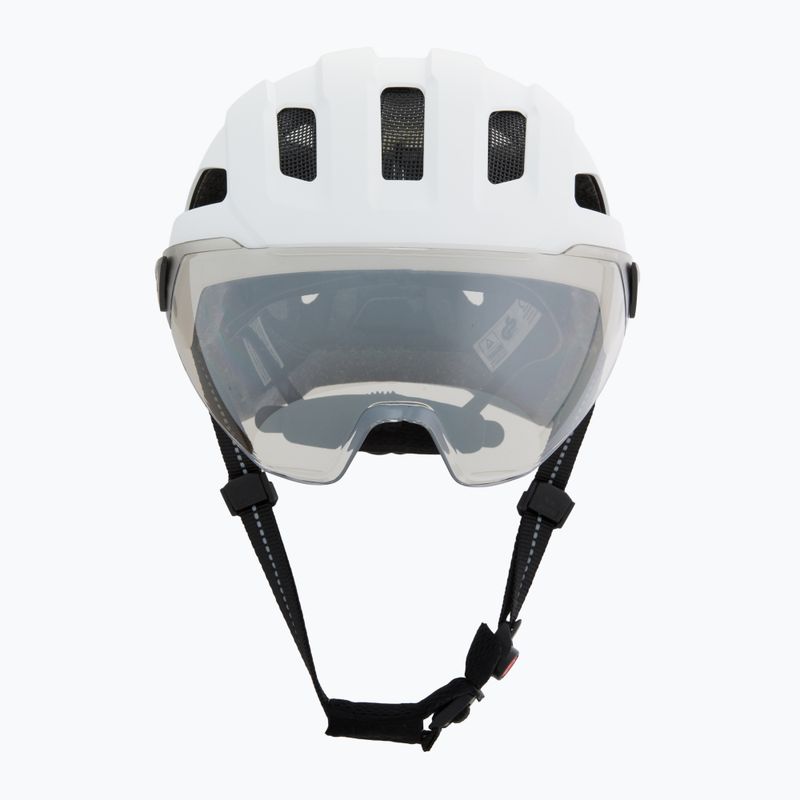 Bike helmet UVEX Stride Visor white matt/lite mirror silver 2