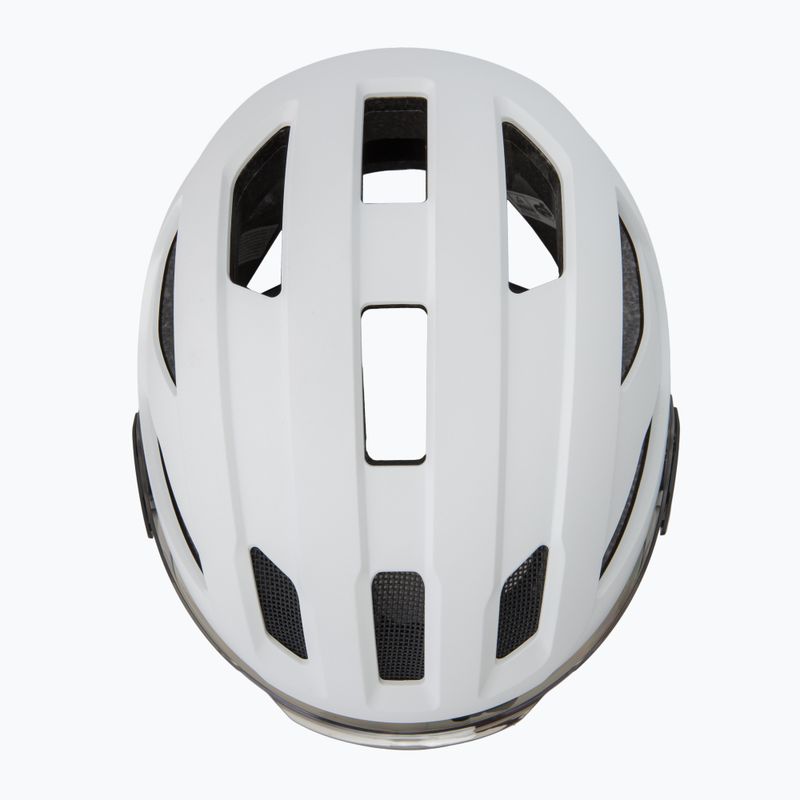 Bike helmet UVEX Stride Visor white matt/lite mirror silver 6
