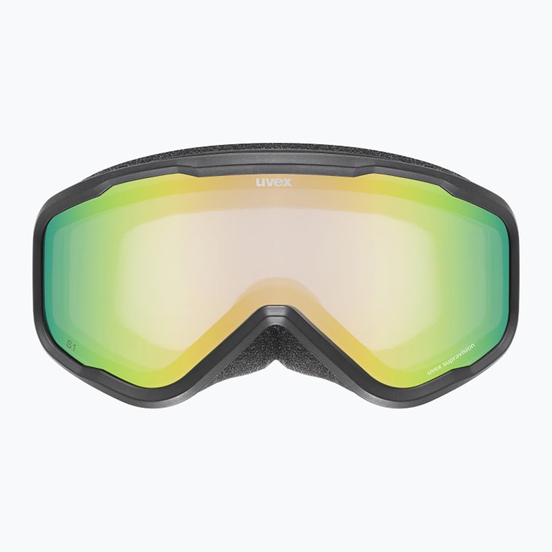 Children's ski goggles UVEX Speedy Nova FM S2 black matt/mirror green 2
