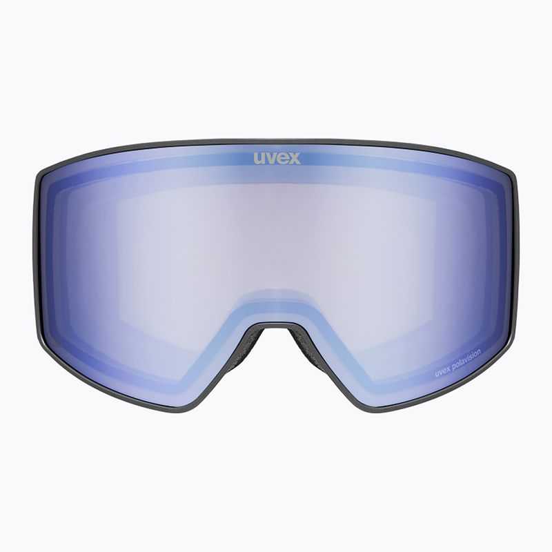 Ski goggles UVEX Scenic P S0-S4 black matt/mirror blue/pola 2