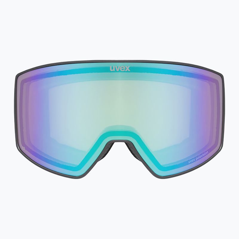 Ski goggles UVEX Scenic P S0-S4 black matt/mirror green/pola 2