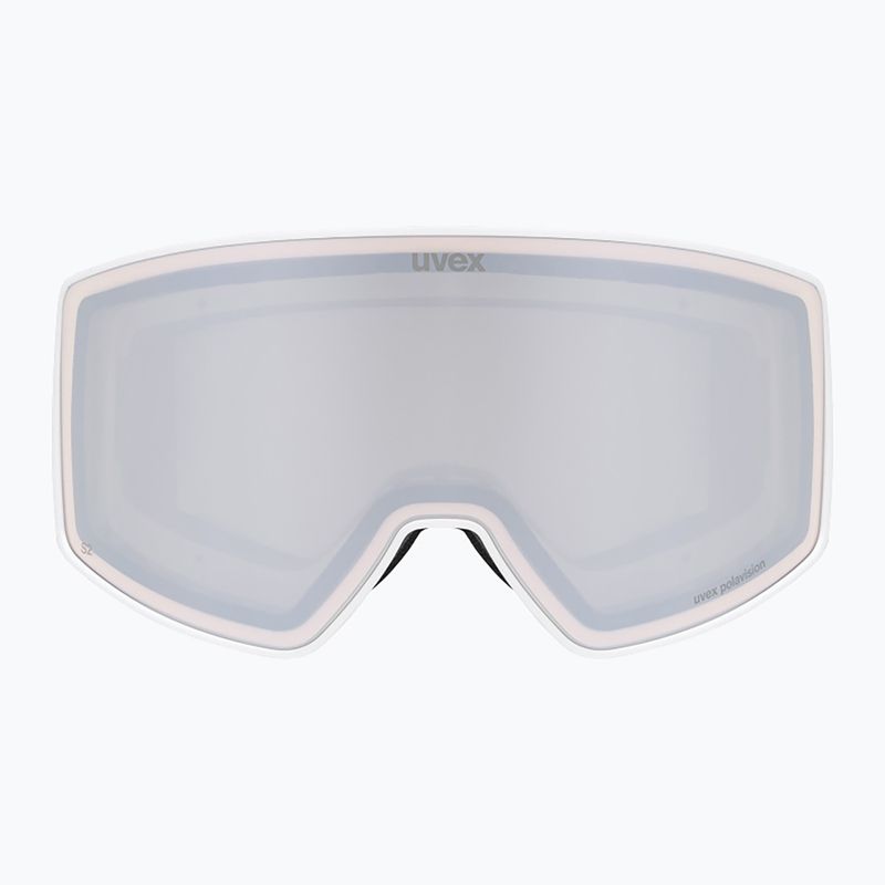 Ski goggles UVEX Scenic P S0-S4 white matt/mirror silver/pola 2