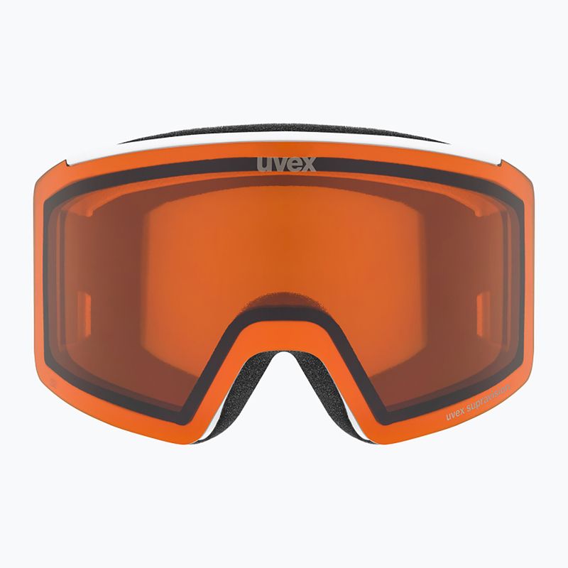 Ski goggles UVEX Ignite LG S2 white matt/orange 2