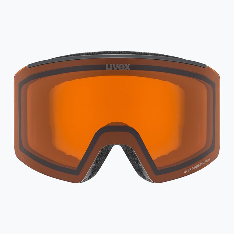 Ski goggles UVEX Ignite LG S2 black matte / orange 2