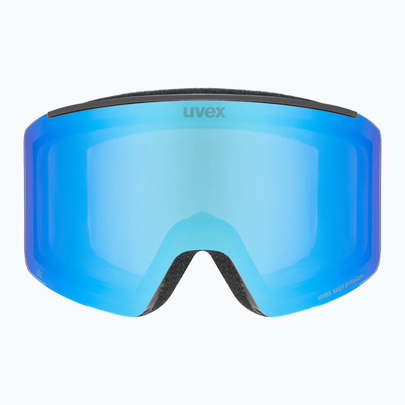 Ski goggles UVEX Ignite FM S3 black matt/mirror blue 2