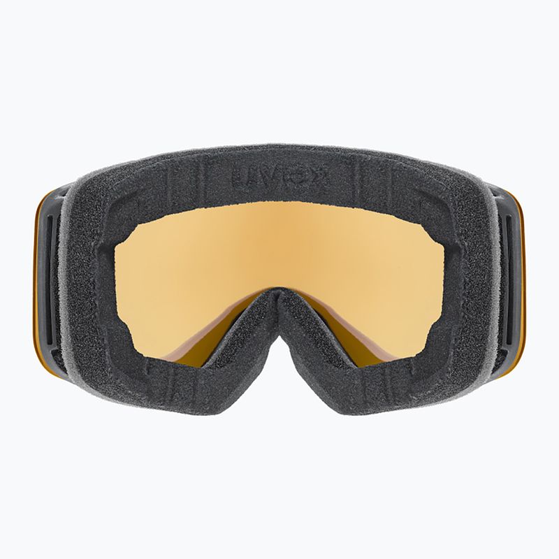 Children's ski goggles UVEX Pwdr FM Jr S2 black matt/mirror sapphire 3