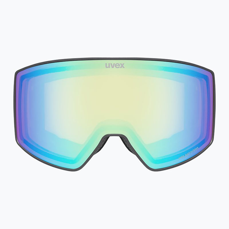 Ski goggles UVEX Scenic FM S2 black matt/mirror green 2