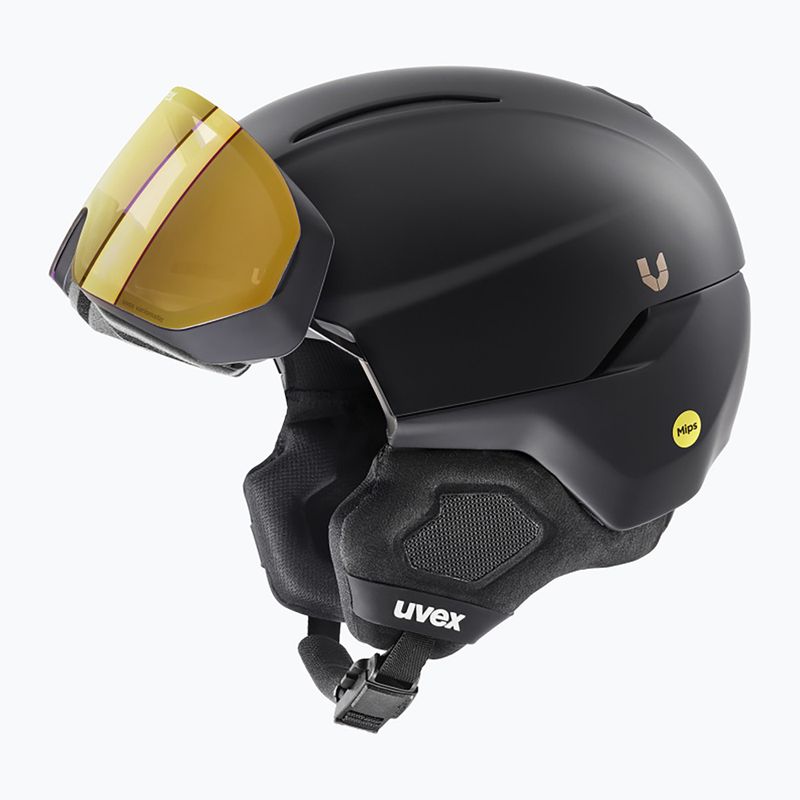 Ski helmet UVEX Ultimate Horizon MIPS black/black mat 6