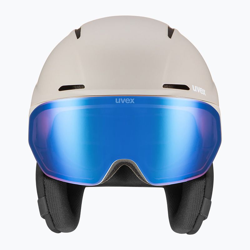 Ski helmet UVEX Horizon CV MIPS warm grey matt 2