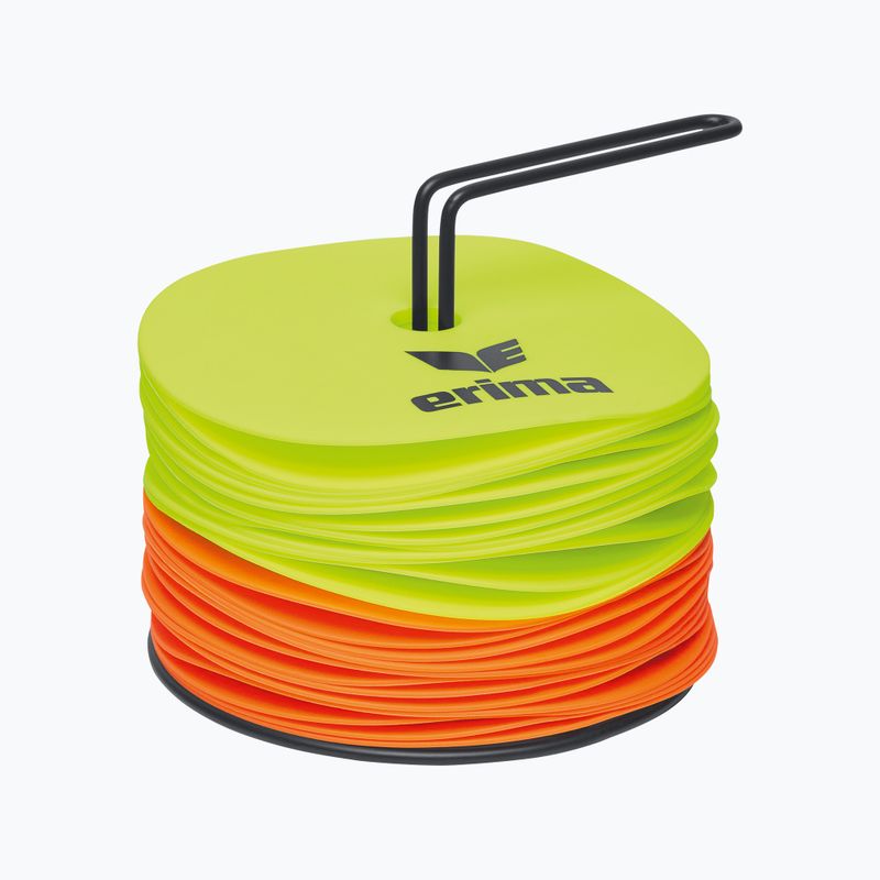 ERIMA Marker Disc field markers 24 pcs fluo yellow/orange