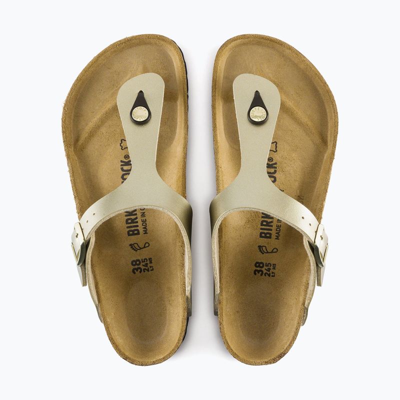 Flip-flops BIRKENSTOCK Gizeh Birko-Flor Narrow gold 10