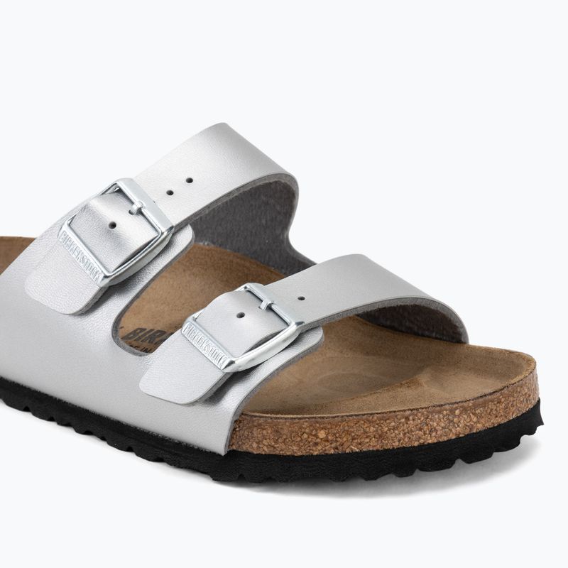 Slides BIRKENSTOCK Arizona Birko-Flor silver 7