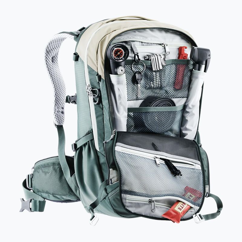 Women's bike backpack deuter Trans Alpine Pro SL 6207 26 l beige 32021 9
