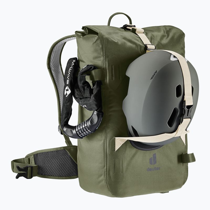 Cycling backpack Deuter Amager 25+5 khaki 7