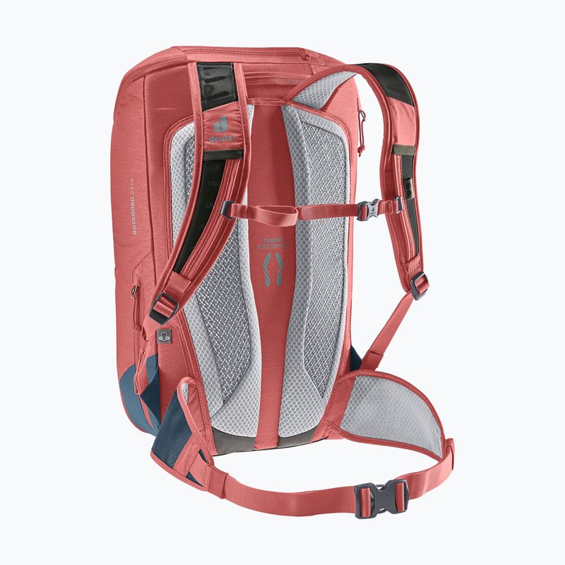 Cycling backpack deuter Rotsoord 25+5 l redwood/ink 4