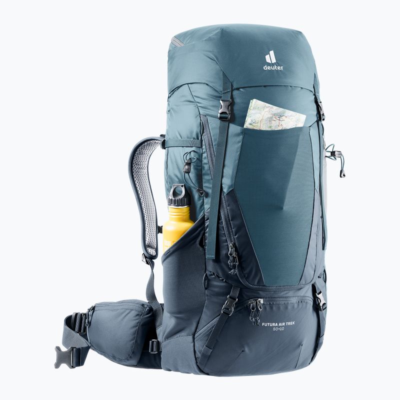 Deuter Futura Air Trek 50 + 10 l trekking backpack blue 34021211374 6