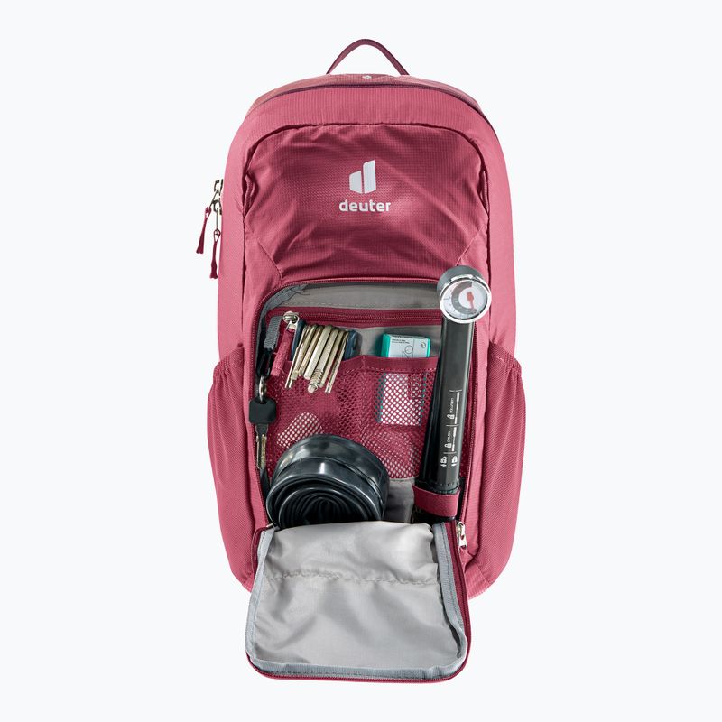 Women's bicycle backpack deuter bicycle I 18 l SL maron/caspia 5