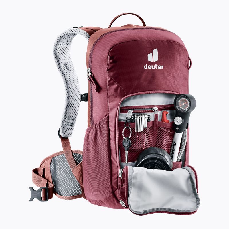 Women's bicycle backpack deuter bicycle I 18 l SL maron/caspia 6