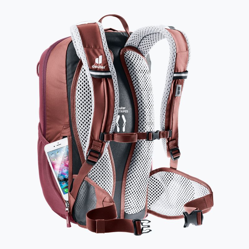 Women's bicycle backpack deuter bicycle I 18 l SL maron/caspia 9
