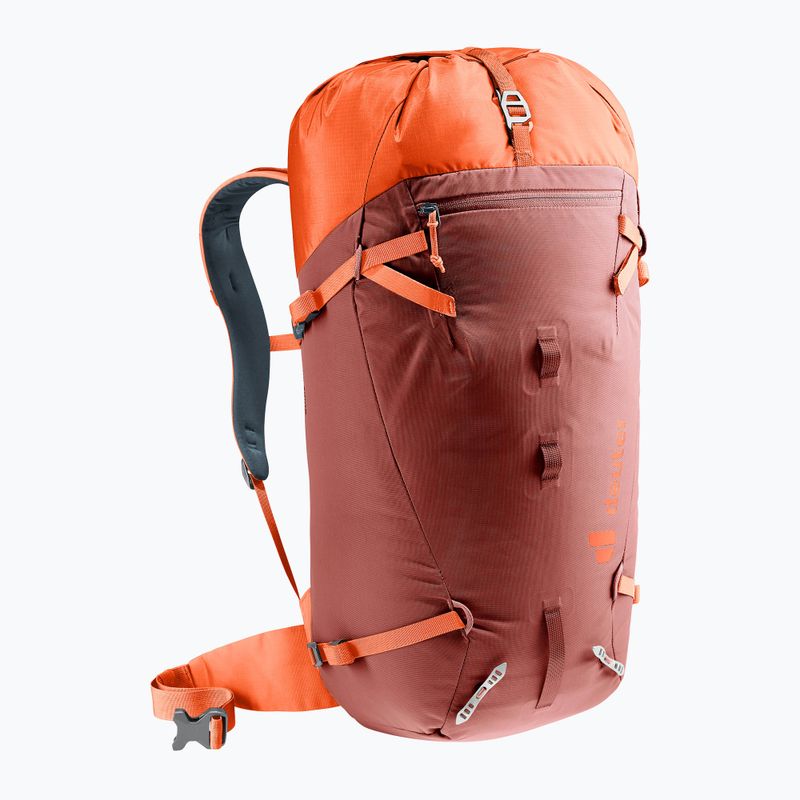 Climbing backpack deuter Guide 30 l redwood/papaya 4