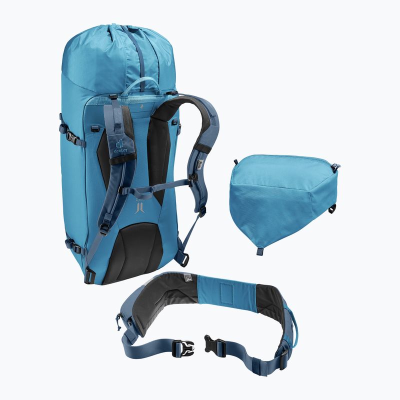 Climbing backpack deuter Guide 34+8 l wave/ink 8