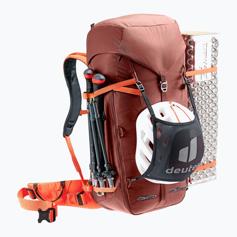 Deuter Guide climbing backpack 34+8 l redwood/papaya 5
