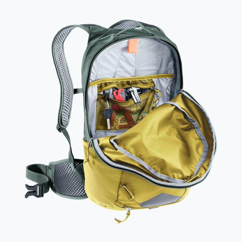 Cycling backpack deuter Race 16 tumeric/ivy 7