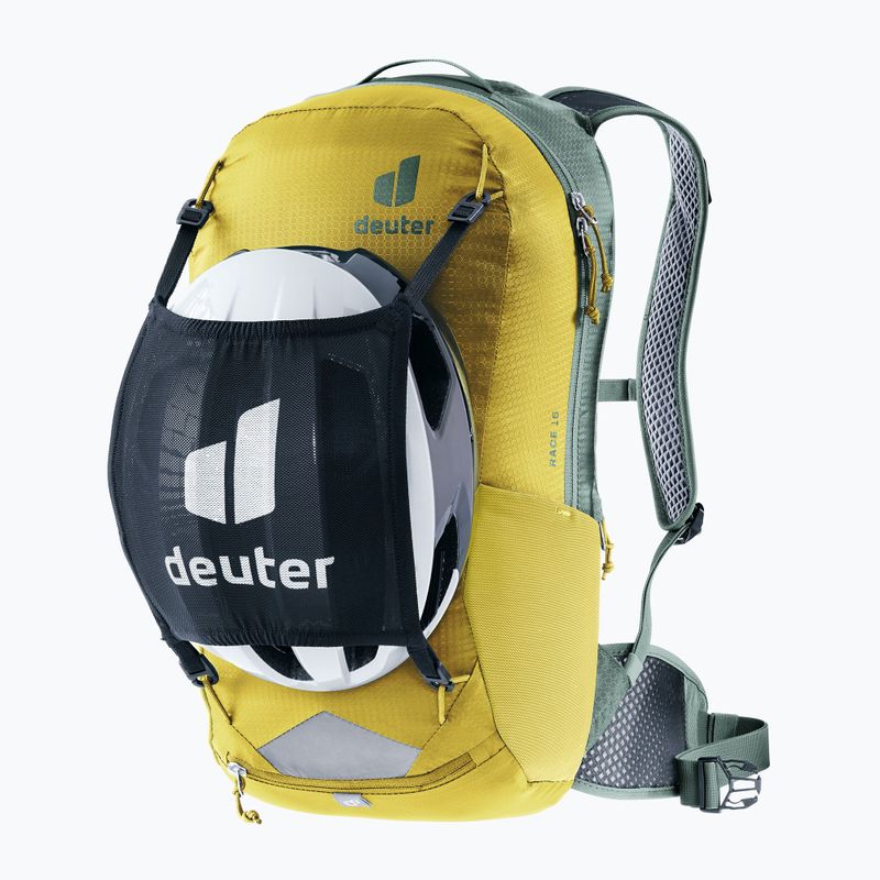 Cycling backpack deuter Race 16 tumeric/ivy 8