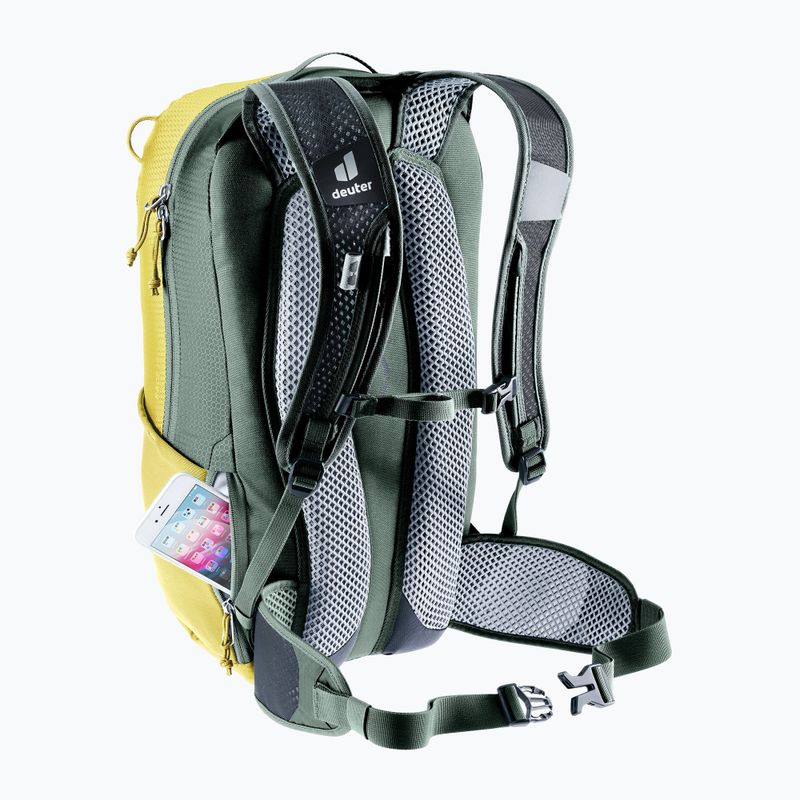 Cycling backpack deuter Race 16 tumeric/ivy 10