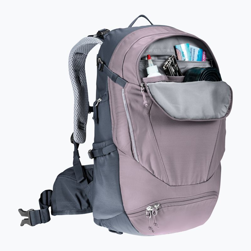 Women's bicycle backpack deuter Trans Alpine 22 l SL lavender/ink 14