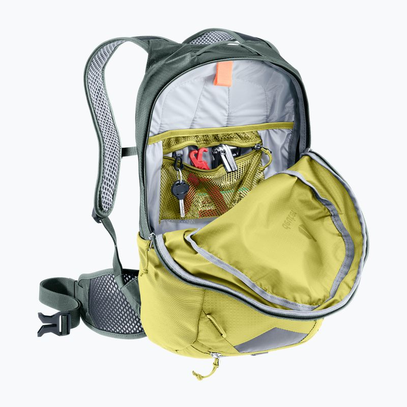Cycling backpack deuter Race 16 l sprout/ivy 9