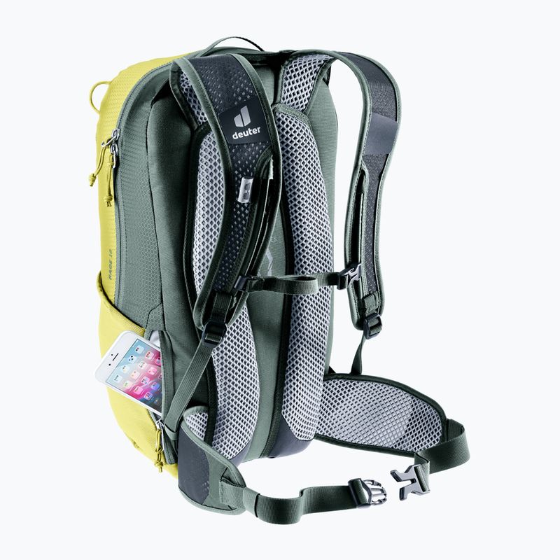 Cycling backpack deuter Race 16 l sprout/ivy 7