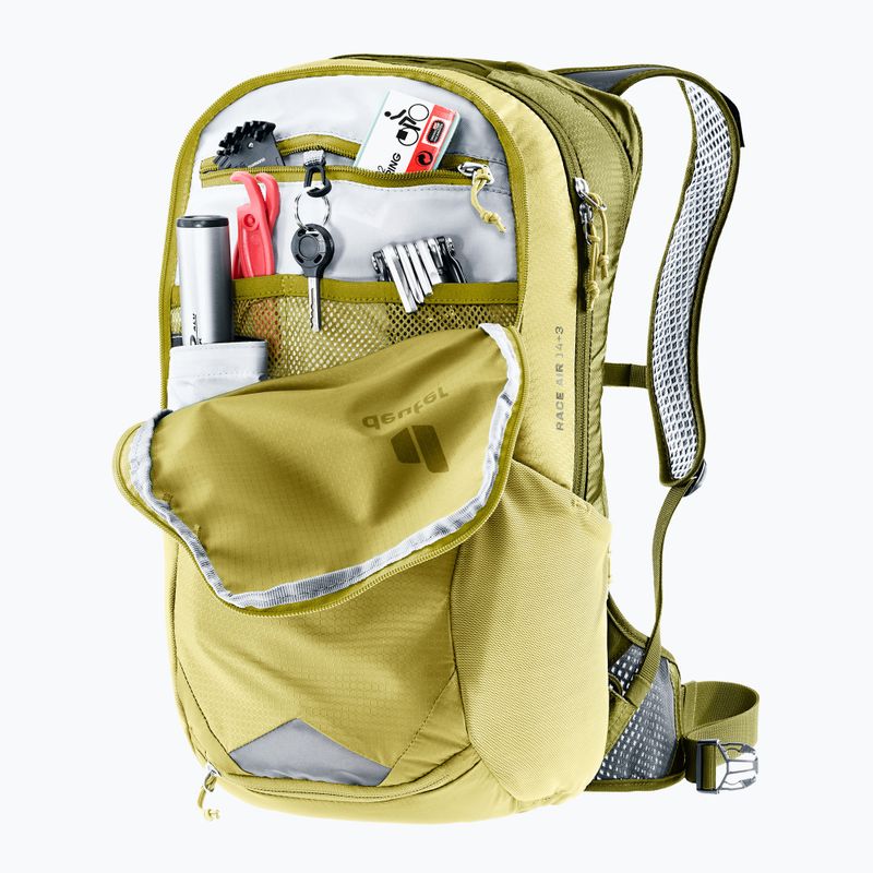 Deuter Race Air 14 + 3 l bicycle backpack linden/cactus 11