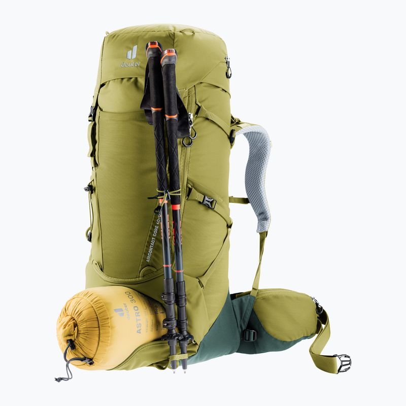 Deuter Aircontact Core 40 + 10 l cactus/ivy trekking backpack 9