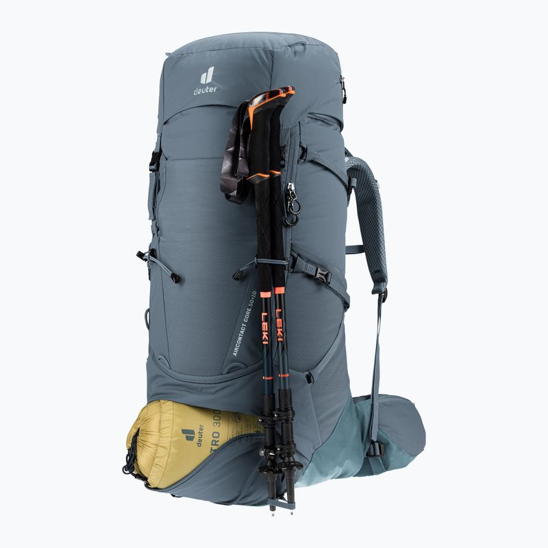 Deuter Aircontact Core 50+10 l graphite/shale trekking backpack 9