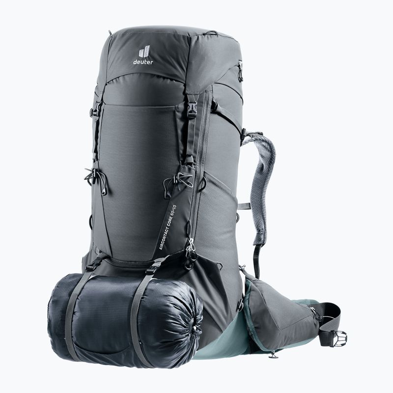Deuter Aircontact Core 60+10 l graphite/shale trekking backpack 8