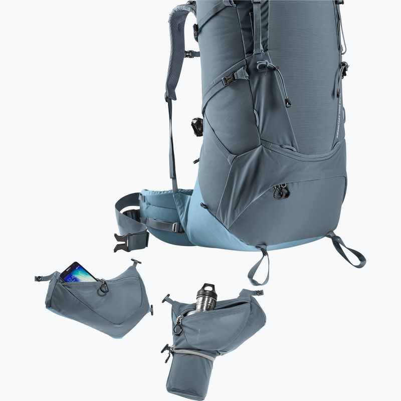 Deuter Aircontact Core 60+10 l graphite/shale trekking backpack 11