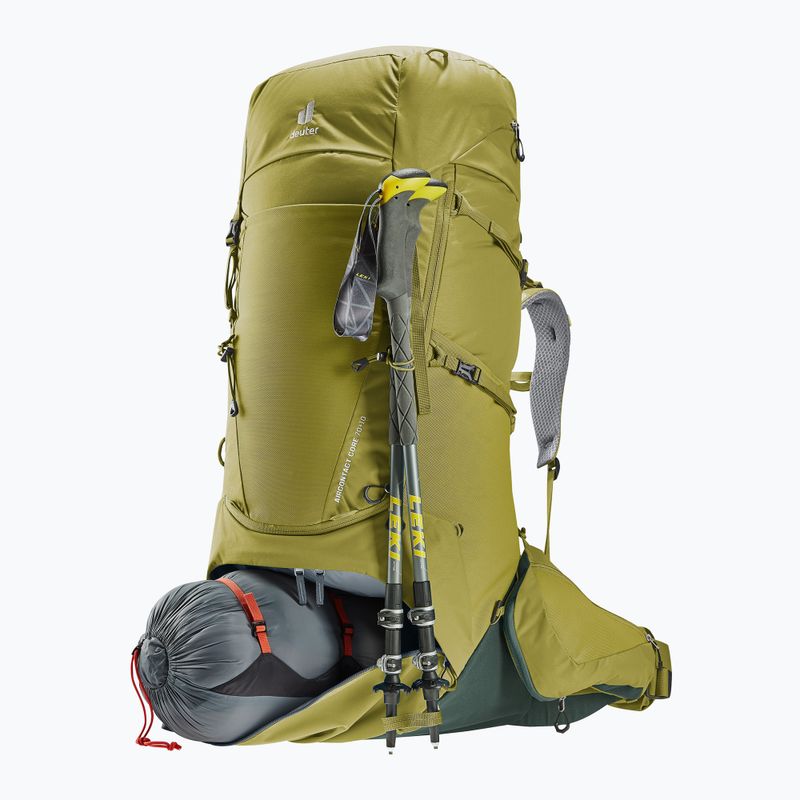 Deuter Aircontact Core 70+10 l cactus/ ivy trekking backpack 9