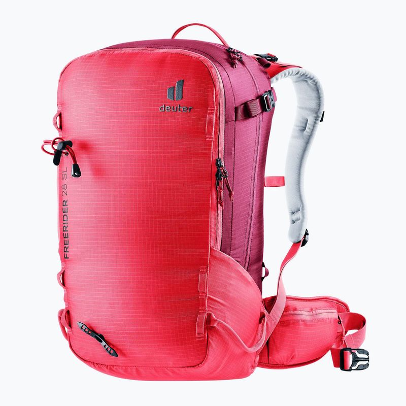 Women's deuter Freerider 28 l SL hibiscus/ ruby ski backpack 2