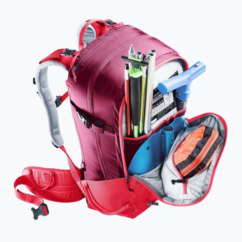 Women's deuter Freerider 28 l SL hibiscus/ ruby ski backpack 10