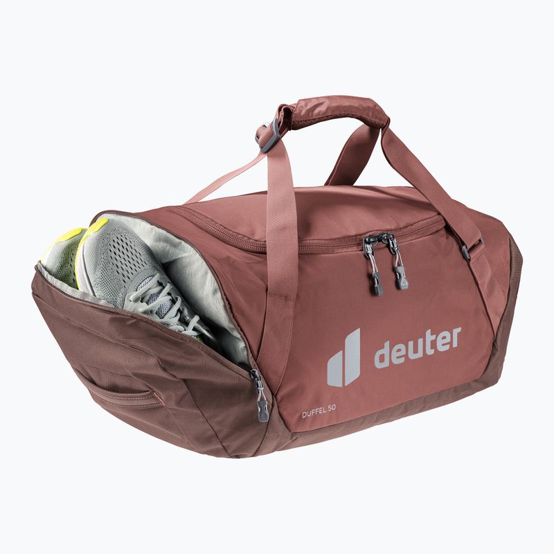 Travel bag deuter Duffel 50 l caspia/raisin 7
