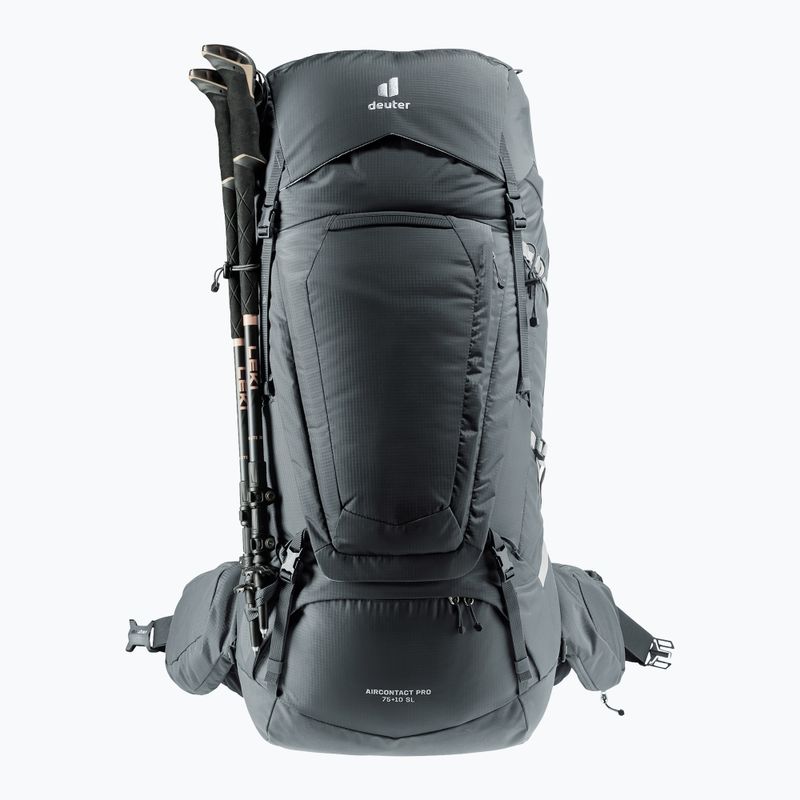 Women's trekking backpack deuter Aircontact Pro 75 + 10 l SL graphite 14