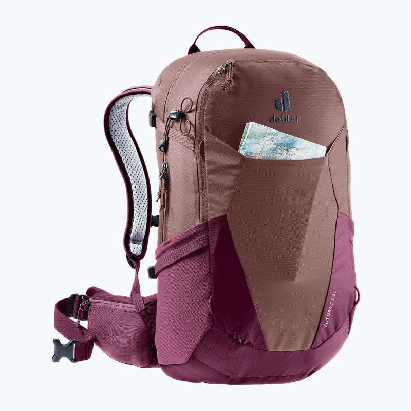 Women's hiking backpack deuter Futura 25 l SL ashrose-cassis 4