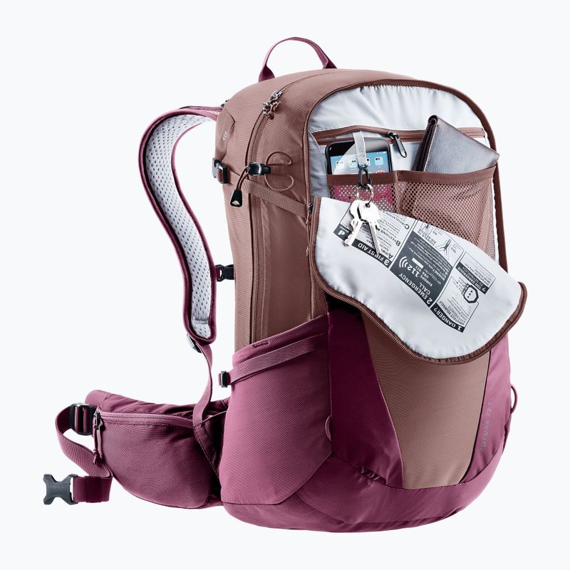 Women's hiking backpack deuter Futura 25 l SL ashrose-cassis 6